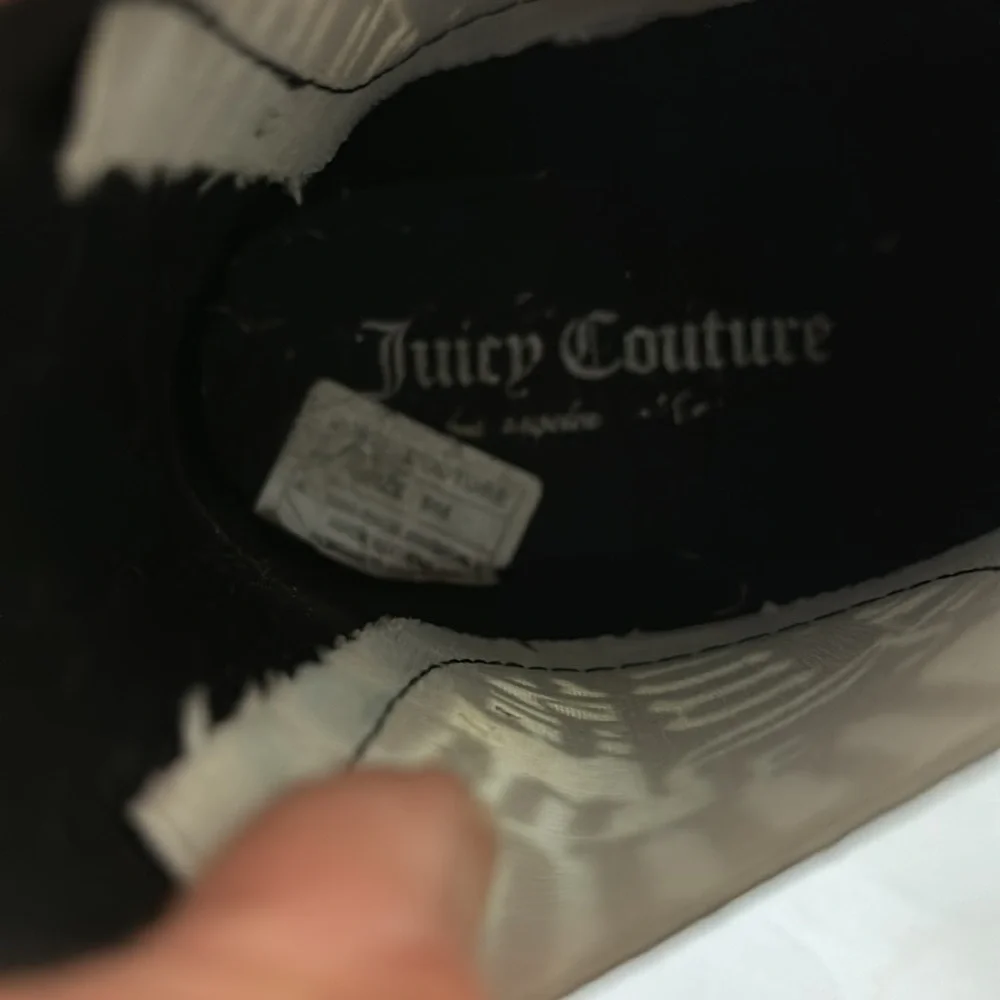 Juicy Couture Black Ankle Rain Boots Booties Size 9M